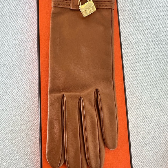 💛Hermes Kelly and Constance Gloves in a stunning brown Lambskin Leather - Picture 12 of 13
